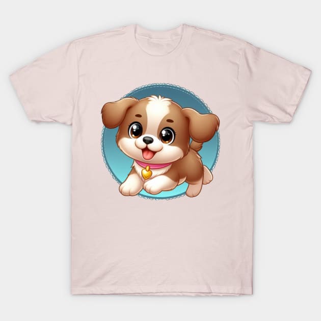 Cute playful puppy dog T-Shirt by The Artful Barker